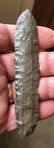 4 5/16" Agate Basin. Rogers COA. Glossy striped