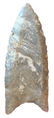2 1/4" Clovis made of Indiana Green (Attica Chert).