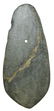 4 3/4" Teardrop Slate Pendant. Fulton Co, IL. Thin,