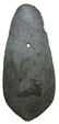 4 3/4" Teardrop Slate Pendant. Fulton Co, IL. Thin, - 2