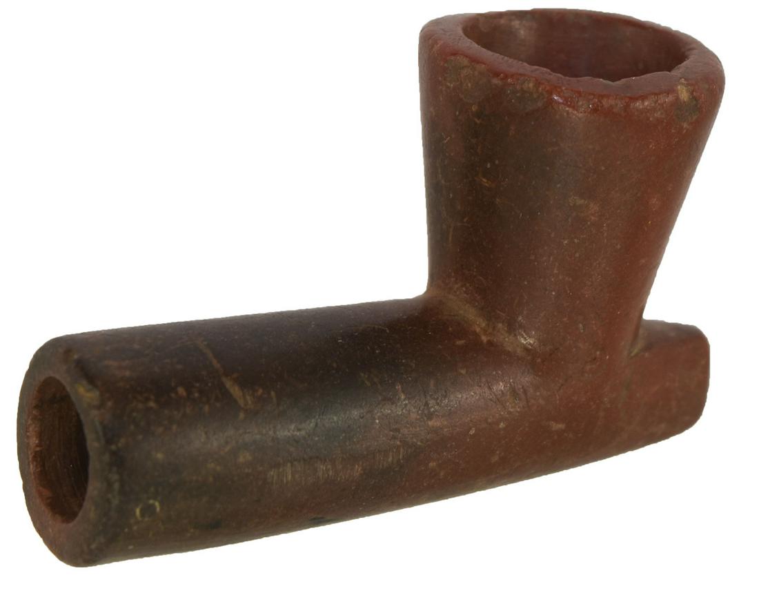 2 1/16" Catlinite Elbow Pipe.   Ex-Jack Hooks.  Ashland (1 of 6)