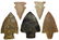 Group of 5 Southern Points: Two Bolens, Newnan, 2