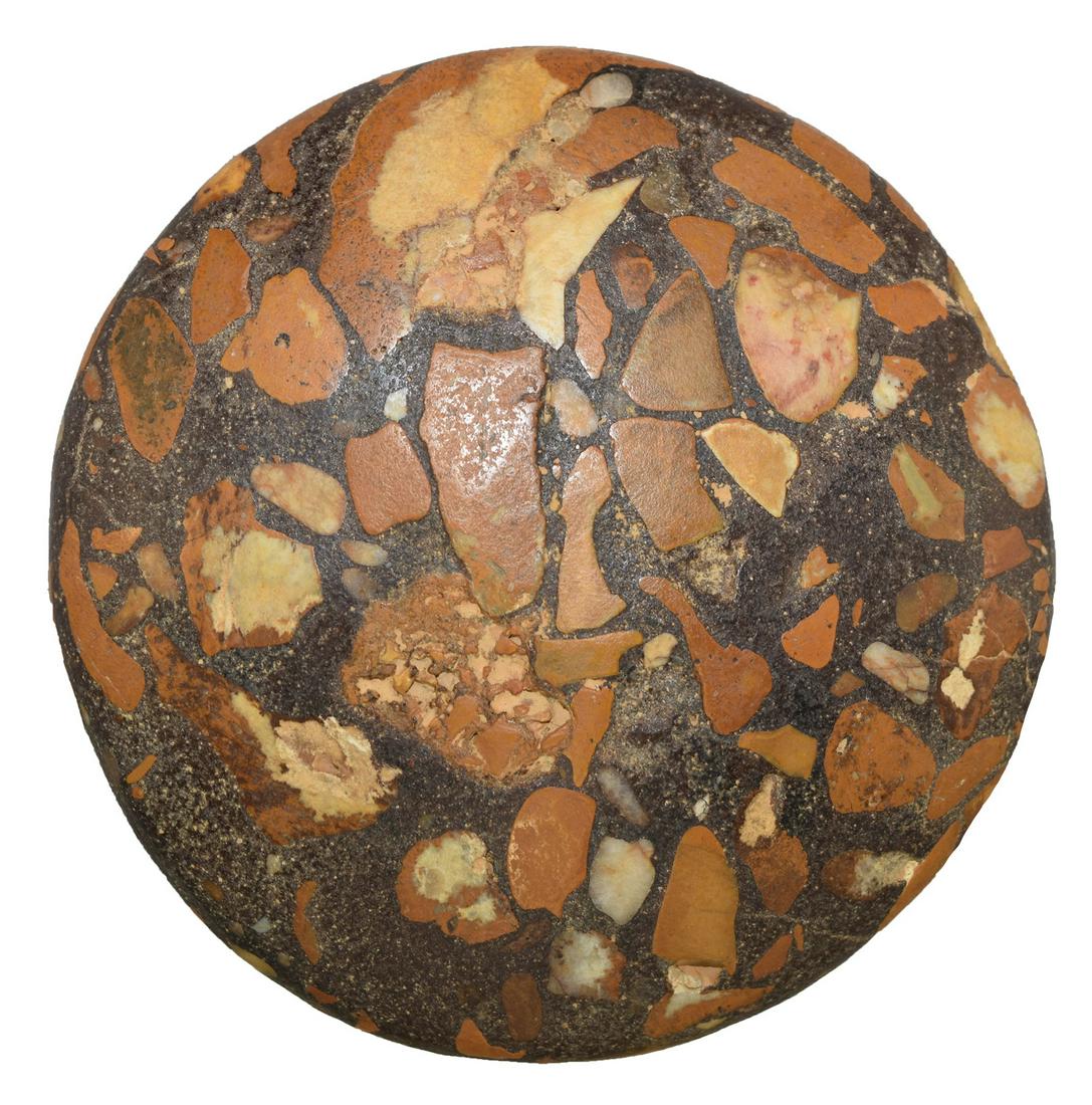 4 1/4" Conglomerate Discoidal.  Northern AL. (1 of 5)