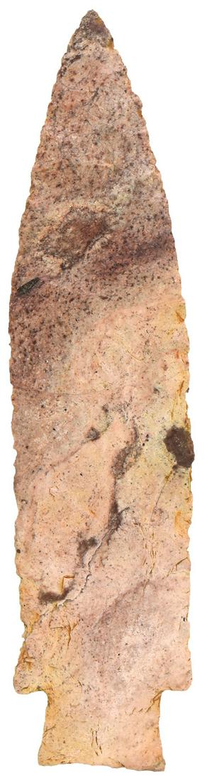 6 1/8" Etley.  Saline Co, MO. Glossy red and white (1 of 3)