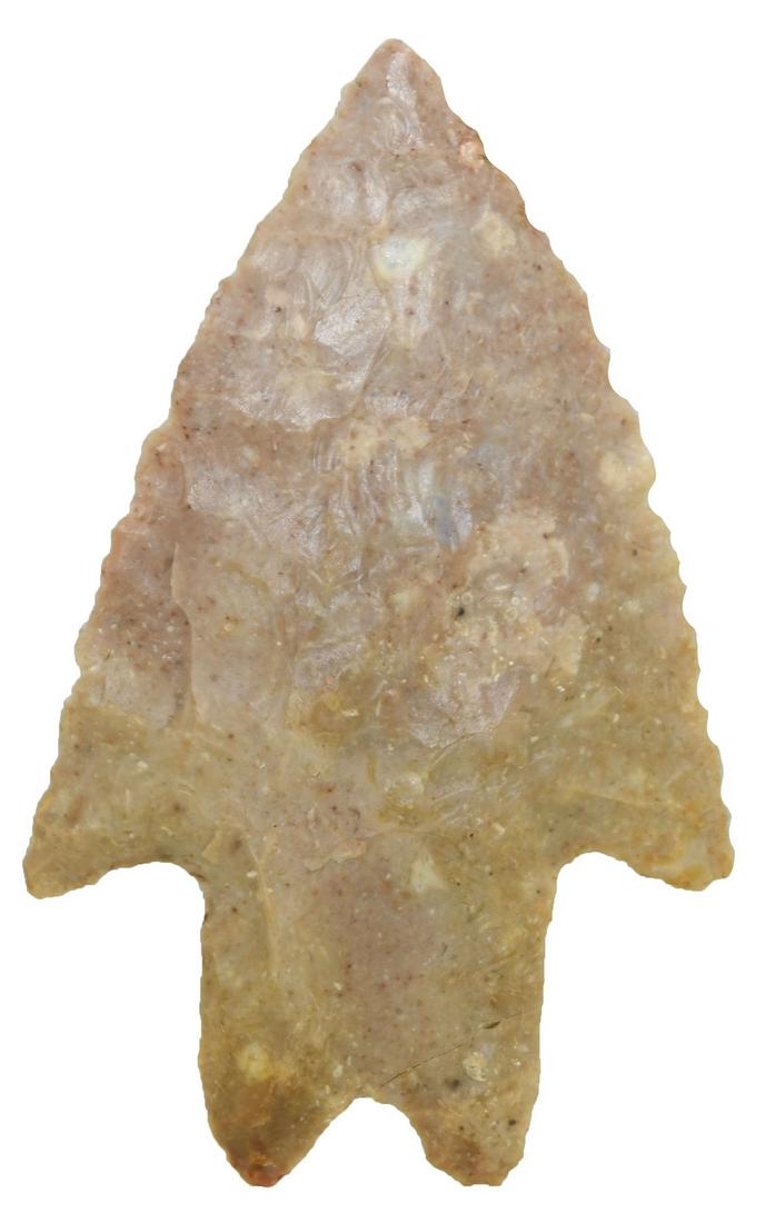 3 1/8" Perdanales.  Kendall Co, TX.  Very thin.  Tan (1 of 2)