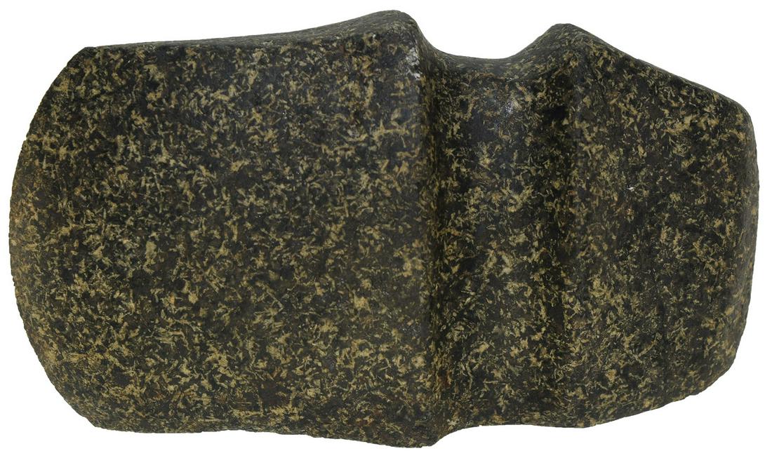 4 9/16" Flared Bit Iowa Axe. Keokuk Co. IA. Fancy: 4 9/16" Flared Bit Iowa Axe. Keokuk Co. IA. Fancy Axe with developed styling. Very fine condition (G10), good polish. Ex-Gary Cuckler, Tommy Buetell. Featured item in this auction's catalog