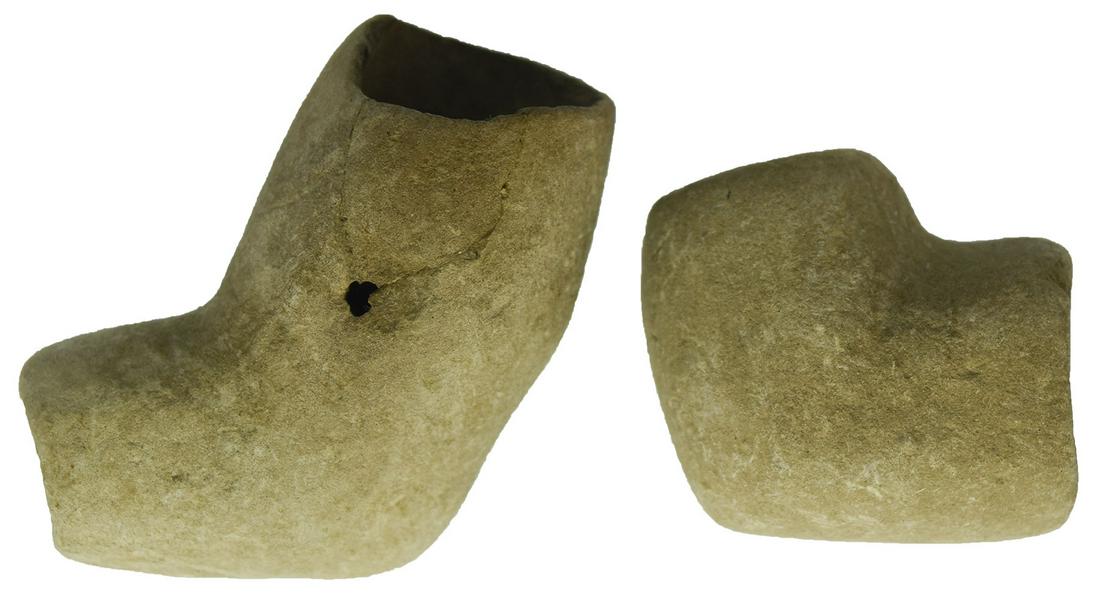 2 Limestone Mississippian pipes. 1"-1 7/16". Very: 2 Limestone Mississippian pipes. 1"-1 7/16". Very good condition. Near Charlestown, IN. Ex-Richard Lewman