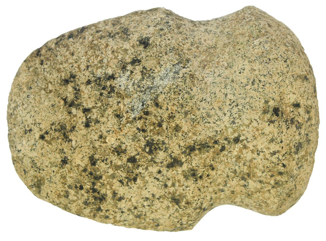 4 3/8" Full Groove Axe. Pike Co, MO. Gneiss. Good: 4 3/8" Full Groove Axe. Pike Co, MO. Gneiss. Good symmetry, good condition. Ex-Steve Ford