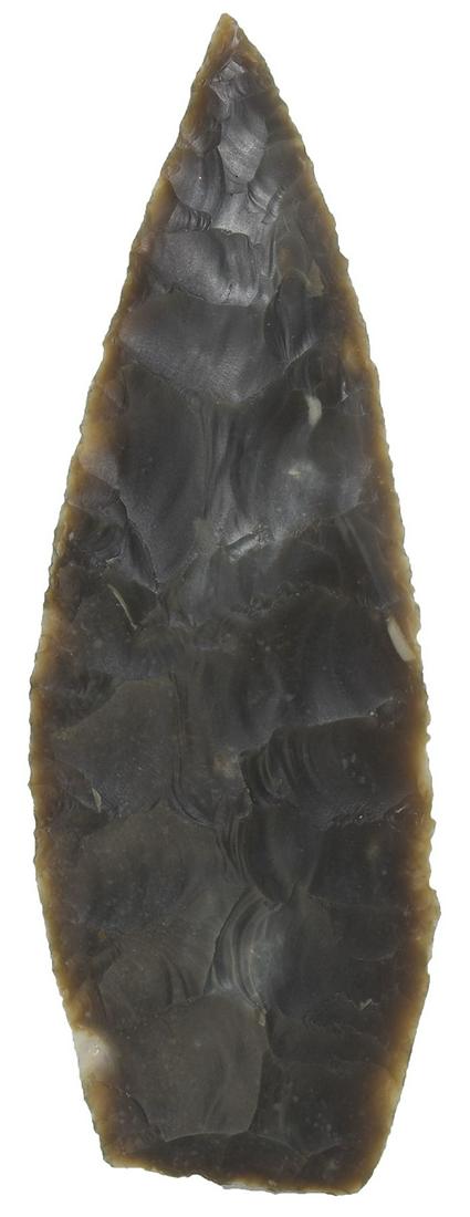 4 3/8" Pandora Knife. Rogers COA. Central TX. Well: 4 3/8" Pandora Knife. Central TX. Well made. Dark Edwards Plateau. Ex-Dickie Allison. Rogers COA