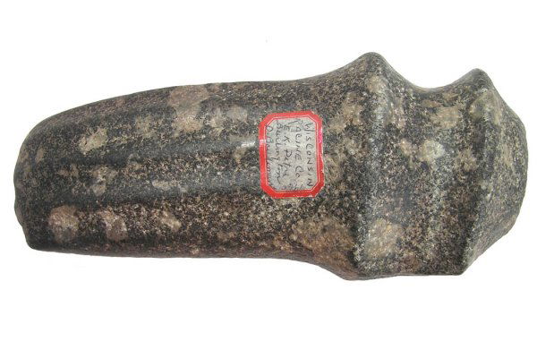 Fluted WI Ax Axe, Perino COA: 357. 6 7/8" Fluted Ax. Racine Co, WI. Perino COA. Ex-Boudeman