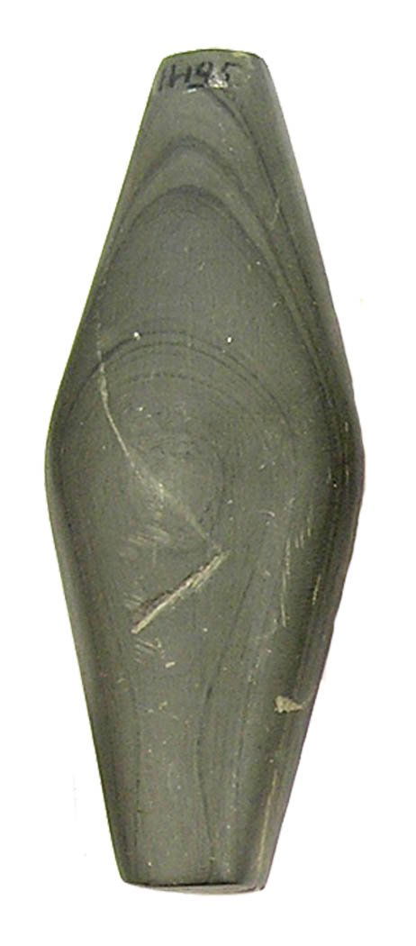 Adena Gorget, Davis COA, OH: 377. 5" Adena Gorget. OH. Undrilled. Davis COA G10.