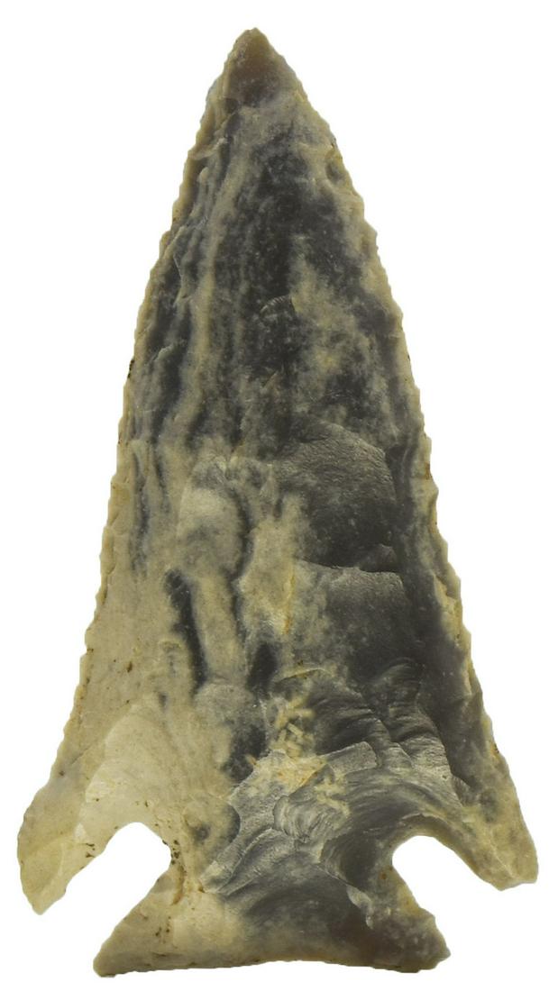 2 1/4" Pinetree. Colorful Kentucky "Blue and White": 2 1/4" Pinetree. Valley View, KY. Colorful Kentucky "Blue and White" (Wayne County Flint). G10, very well made. Pictured in Overstreet #10, p465. Ex-Doug Underwood. A gift from Tom Davis. Featured on 