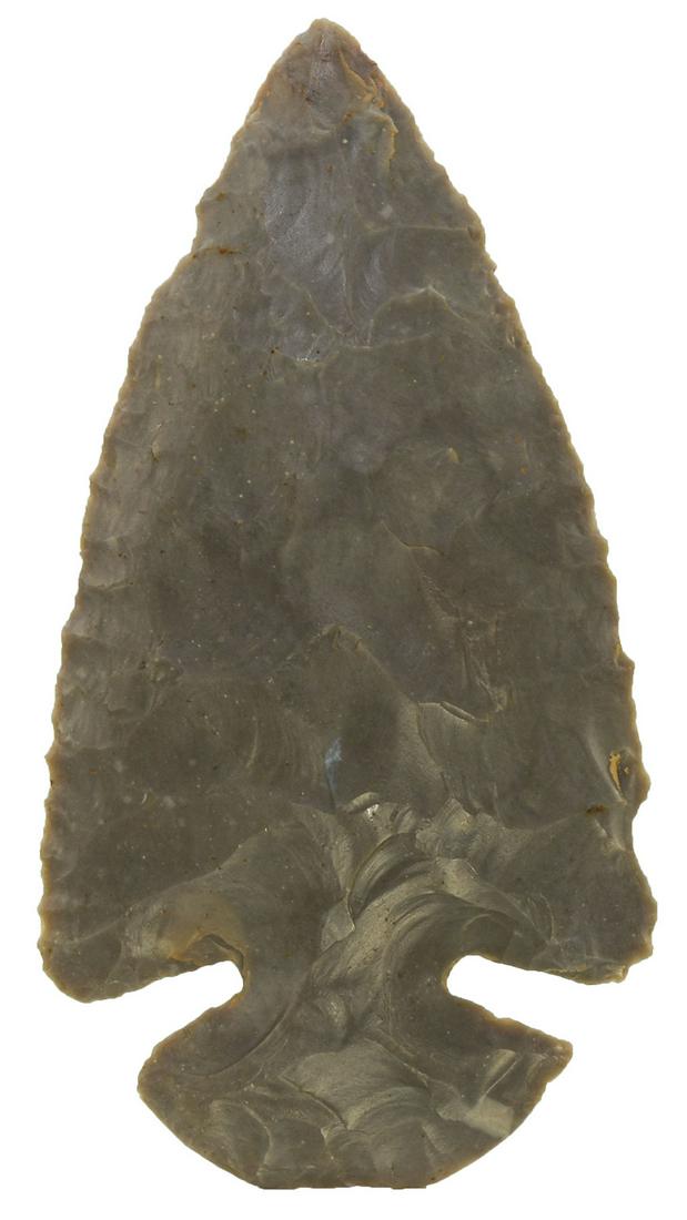 3 1/2" Dovetail. Shelby Co, KY. Broad, thin.: 3 1/2" Dovetail. Shelby Co, KY. Broad, thin and well flaked. Very good condition. Heavily patinated Hornstone. Ex-Doug Underwood, Willie Palmer. 11/30/20: Added photos to listing of this very nice Dov