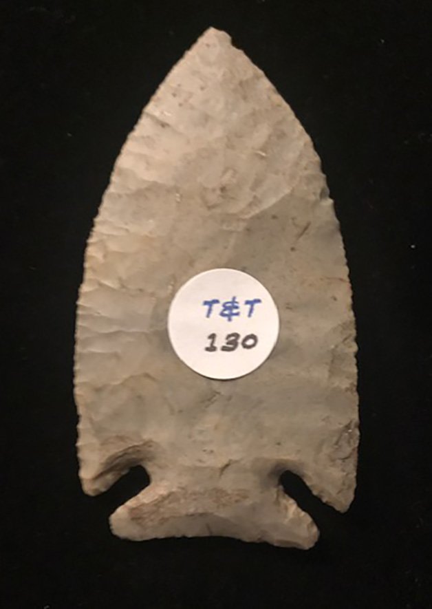 3 5/8" Neuberger. Union Co, OH. G10 Ex-Doug: 3 5/8" Neuberger. Union Co, OH. Finely made G10 example. Very thin. Nicely patinated Hornstone. Ex-Doug Underwood, Larry Swann, Earl Townsend