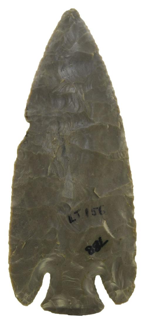 4 3/4" Lost Lake. Ex-Earl Townsend. Pictured in St.: 4 3/4" Lost Lake. Hardin Co, KY. Classic old Lost Lake, well made and well known. Hornstone. Ex-Doug Underwood, Larry Thompson, Jack Roberts, Earl Townsend (acquired 1952). Pictured in St. Louis Prehi