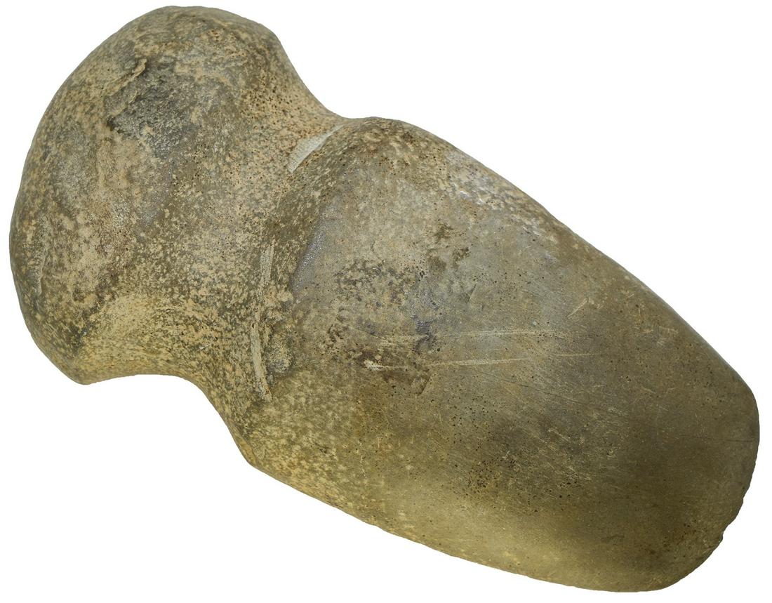 7 1/4" Full Groove Axe. Stark Co, OH. Nicely: 7 1/4" Full Groove Axe. Stark Co, OH. Nicely polished. Some use wear to pole and a few scuffs from plow. Ex-Robert Thornhill