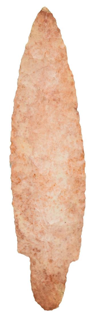 5 1/8" Waubesa. Lauderdale Co, MS. Large, colorful: 5 1/8" Waubesa. Lauderdale Co, MS. Large, colorful heat treated chert. Jackson G9.5 COA