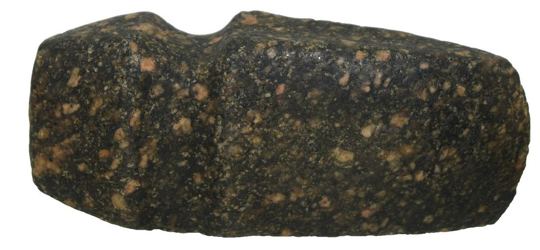 4 1/16" 3/4 Groove Axe. Warren Co, IA. Beautiful: 4 1/16" 3/4 Groove Axe. Warren Co, IA. Beautiful Porphyry material. Very well made. Good polish, excellent condition. Ex-Joe Kinker, Gary Cuckler. Gary acquired from a local finder.