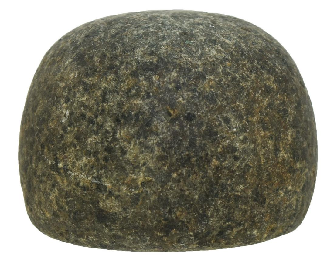 1 3/4" Hardstone Cone. Davis COA. Scioto Co, OH.: 1 3/4" Hardstone Cone. Scioto Co, OH. Well made. Rounded bulbous dome. Neat piece. Ex-Mitch Lewis. Davis G9 COA