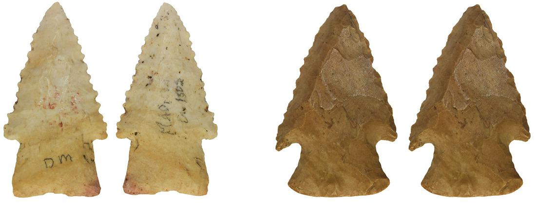 2 Fine Illinois Hardins. 2" and 2 1/8". Both in fine: 2 Fine Illinois Hardins. 2" and 2 1/8". Greene and Madison Counties. Both in fine condition. Ex-Dean Mesnard