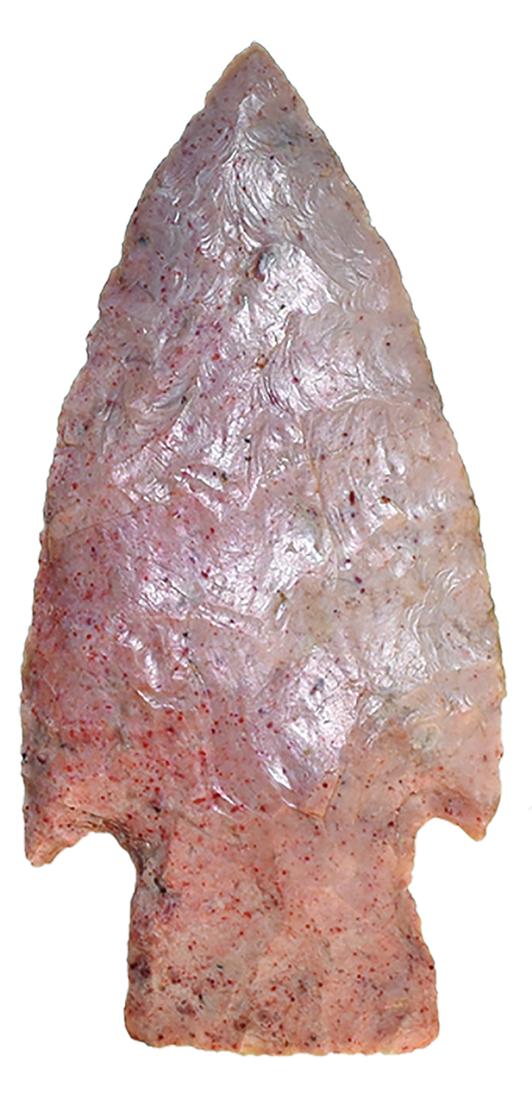 3 1/8" Hopewell. Cedar Co, IA. Heat treated Burlington.: 3 1/8" Hopewell. Cedar Co, IA. Heat treated Burlington. Very good condition, thin. Ex-John Boggess. Putty G9 COA