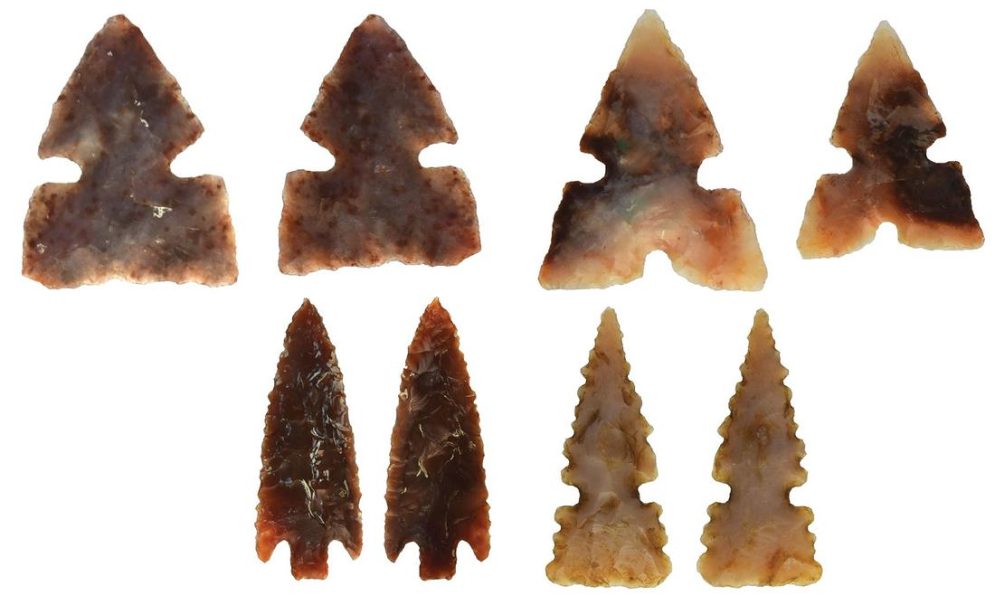 4 Texas Bird Points. Carson Co, TX. 1/2"-1 3/16". All (1 of 9)