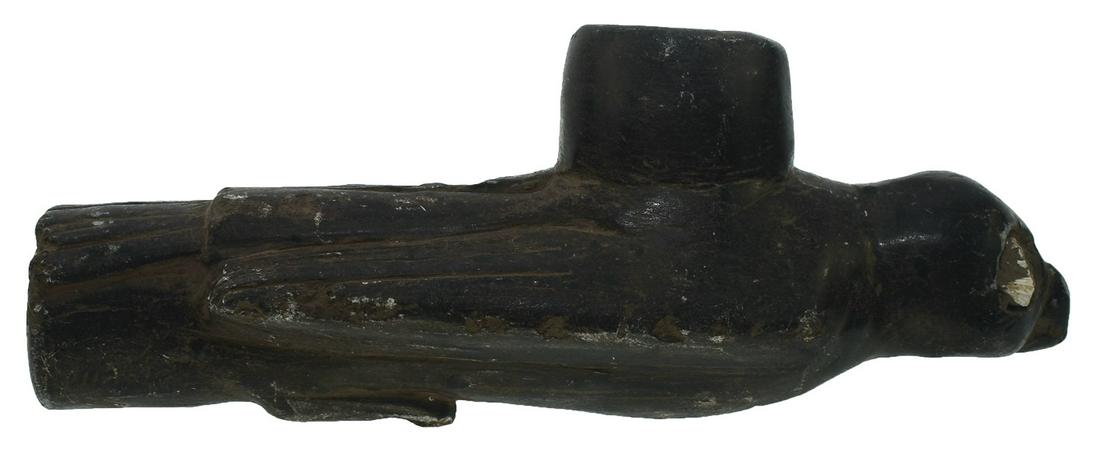 8" Cherokee Bird Effigy Pipe. Steatite. Early Tourist (1 of 4)