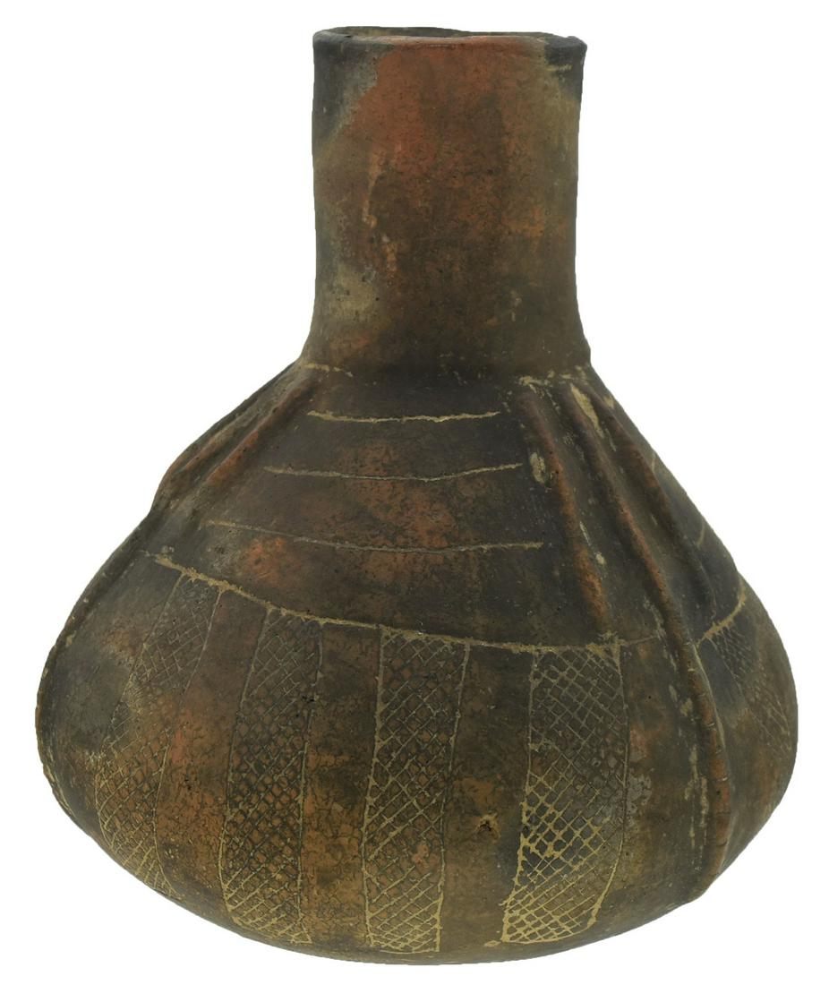 6 1/8" H. Caddo Friendship Bottle. Ex-B.W. Stephens (1 of 5)