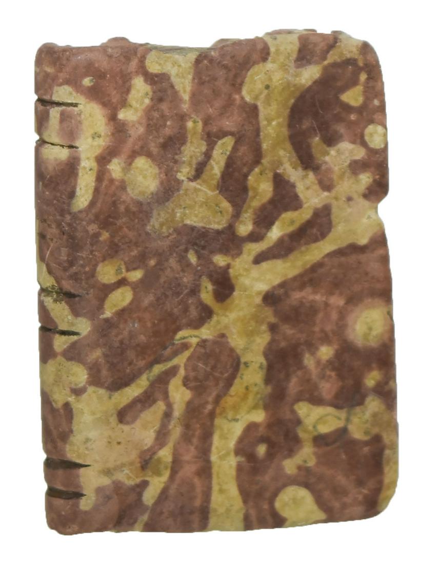 2 Historic Artifacts: Catlinite Pendant and Stone (1 of 4)