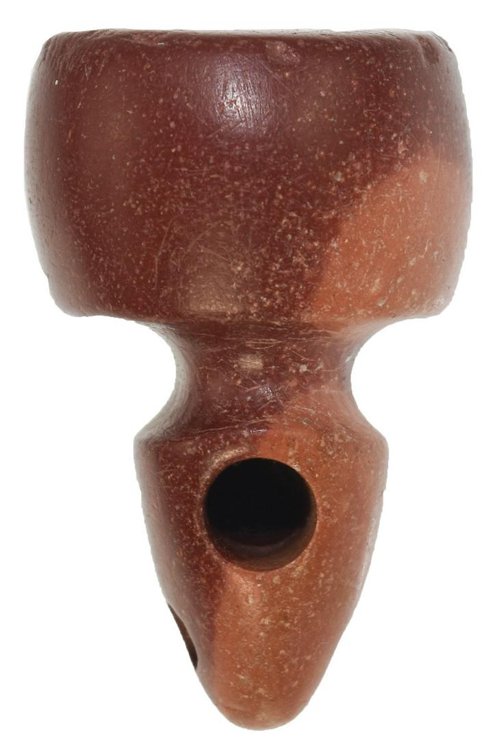 1 7/8" Catlinite Mic-Mac Pipe. MI. Nicely polished. (1 of 5)