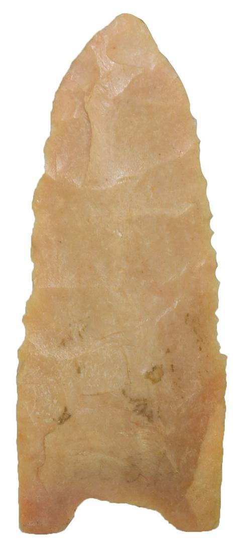 2 1/4" Davis Papered Clovis.  Adams Co, OH.  Thin, (1 of 3)