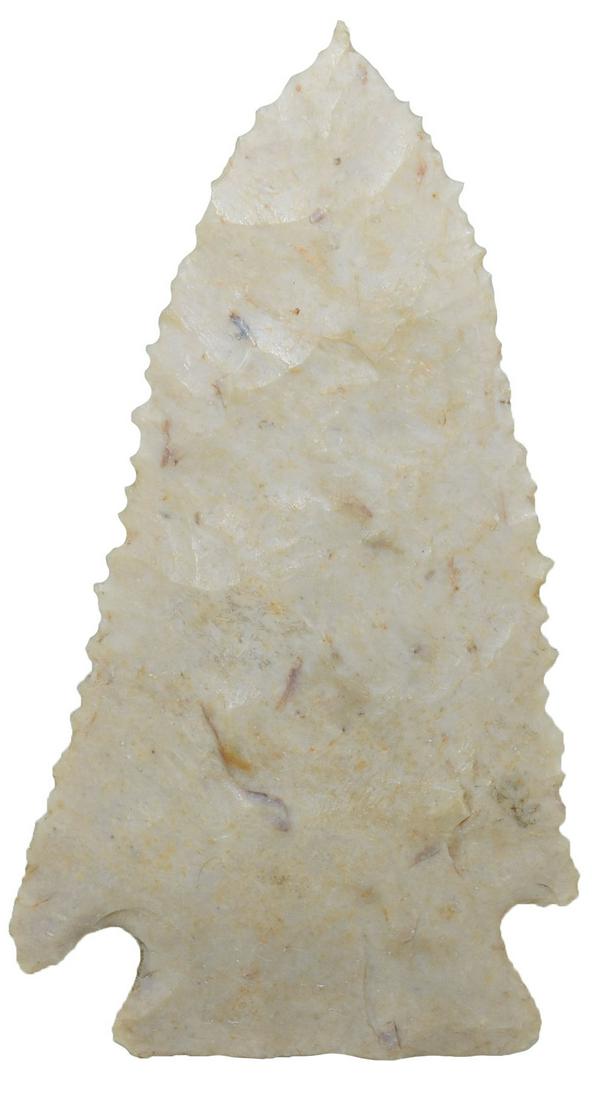 2 3/8" Pinetree.  Adams Co, IL.  One barb anciently (1 of 2)