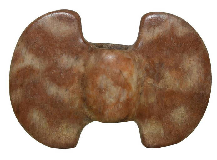 3 1/2" Quartz Butterfly Bannerstone With Restored Wings