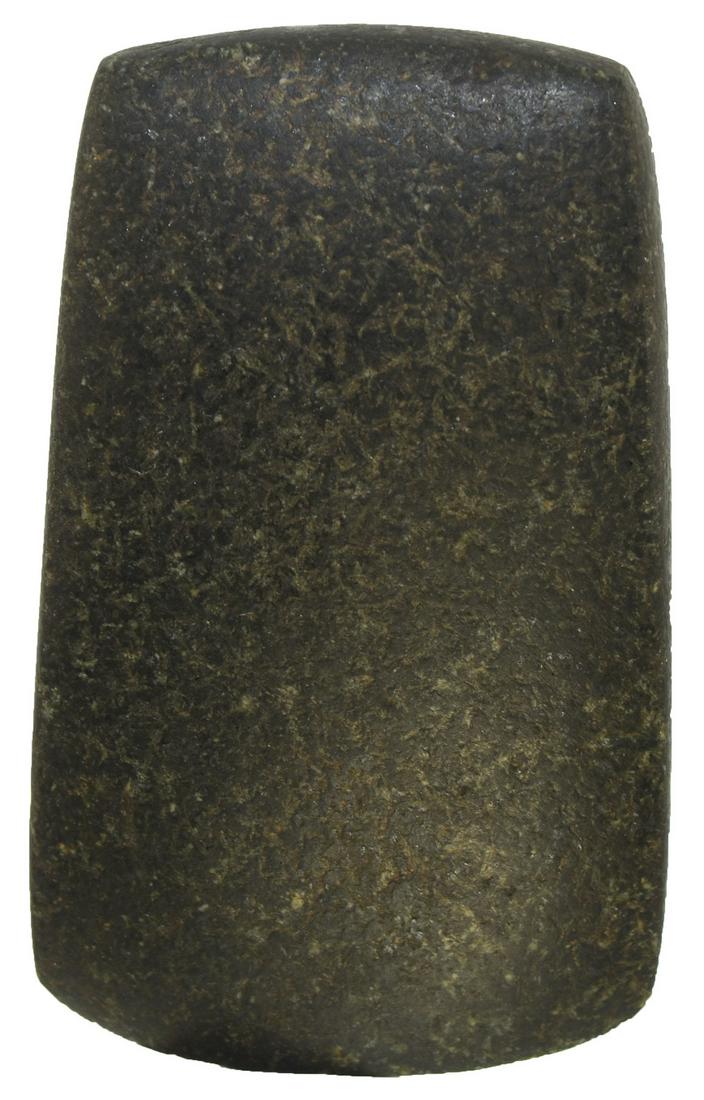 2 13/16" Square Sided Hand Celt.  Ex-Clem Caldwell. (1 of 6)