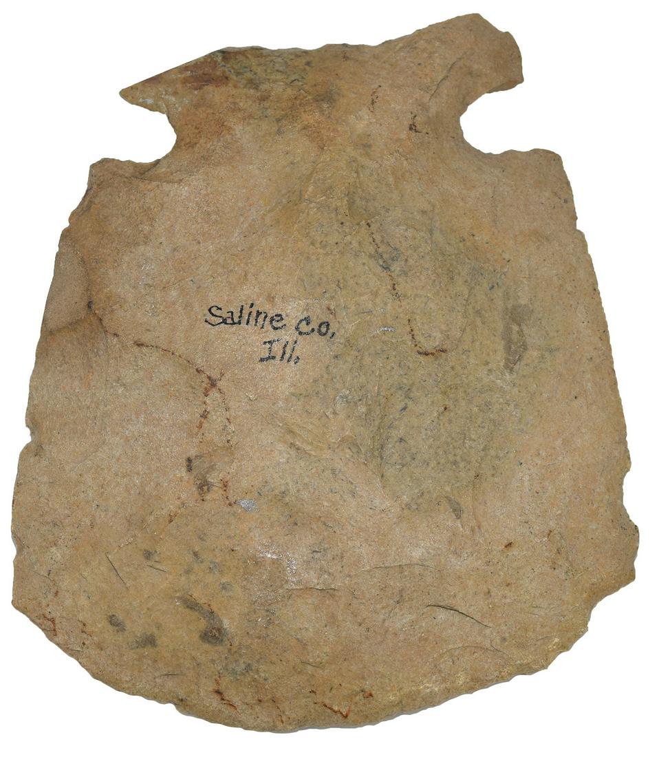 6 1/4" Notched Hoe.  Saline Co, IL. Wonderful Mill (1 of 4)