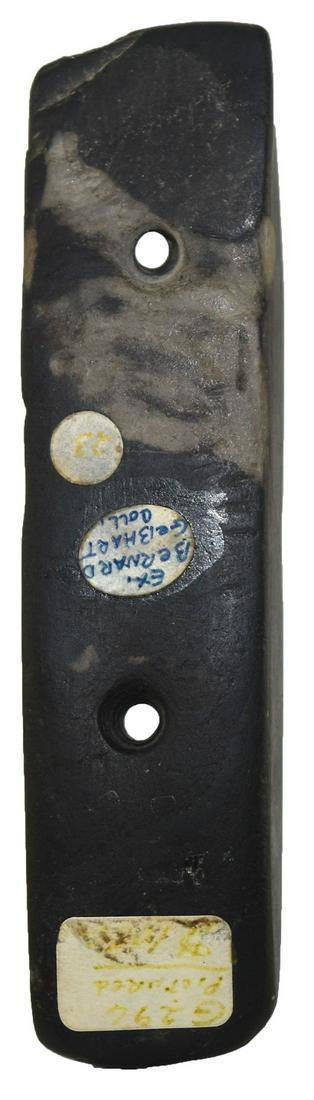 4 1/2" Bar Gorget.  OH.  Dark Slate.  Elliptical (1 of 4)