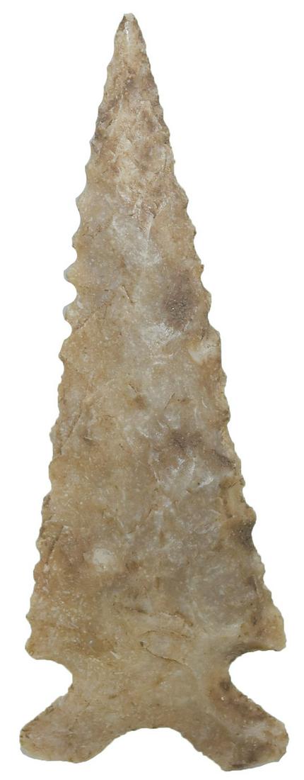 2 15/16" Frio.  Comanche Co, TX.  Glossy gray chert. (1 of 2)