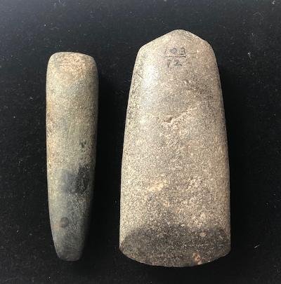 4 1/2" Chisel and 5" Celt.  Madison Co, IL.  Both in (1 of 7)