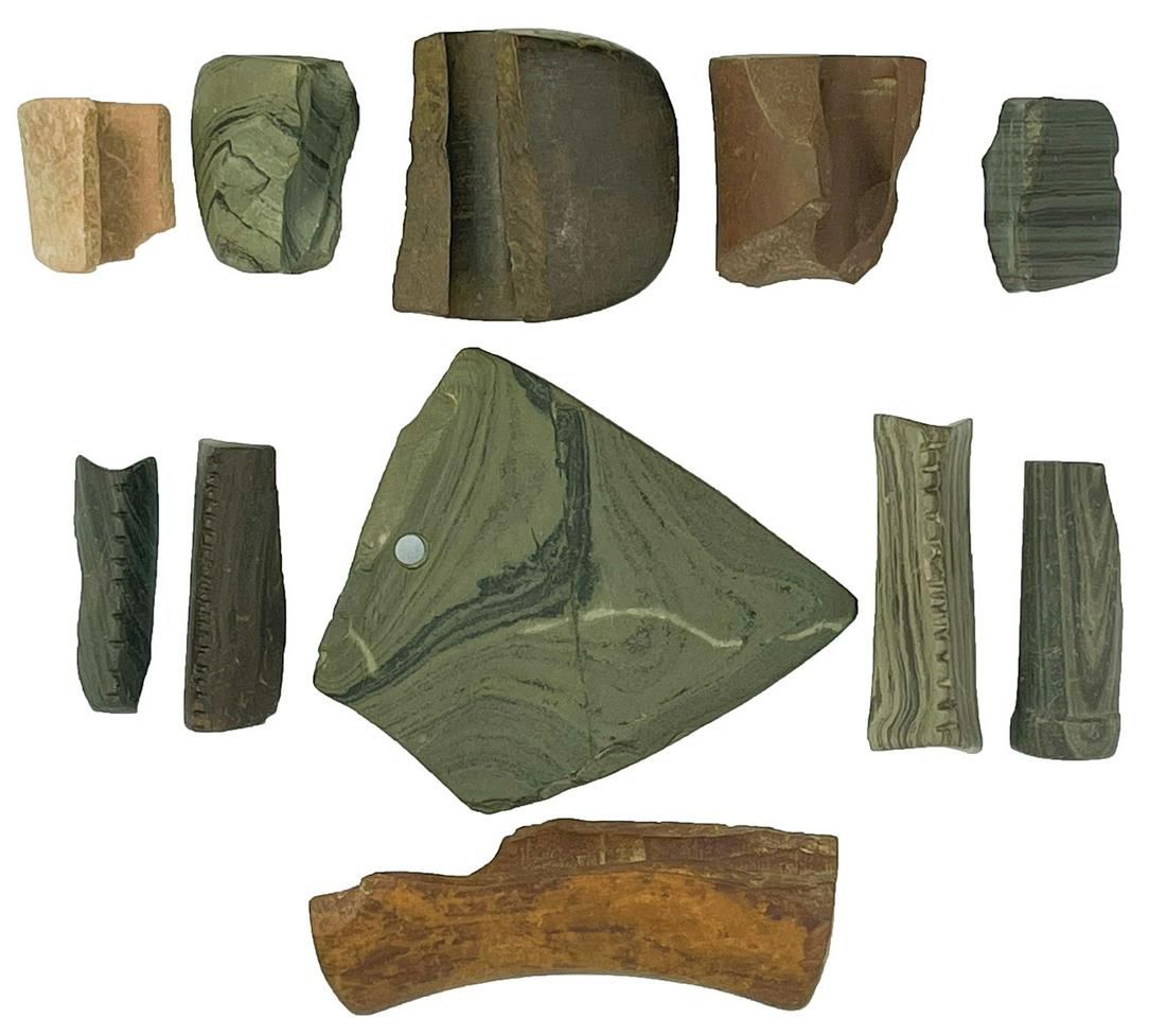 11 Bannerstone Fragments including full length side of (1 of 1)