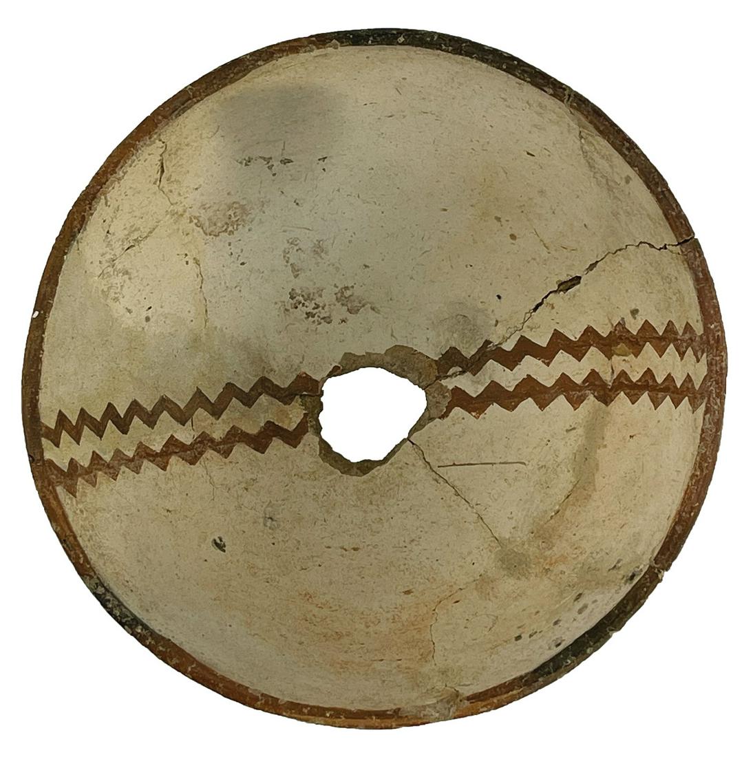 5 3/8" D.  Mimbres Bowl.  AZ/NM.   Two lines of diamond (1 of 6)