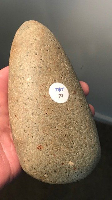 6 5/8" Teardrop Adena Celt.  Ex-Buddy Scheidegger (1 of 6)