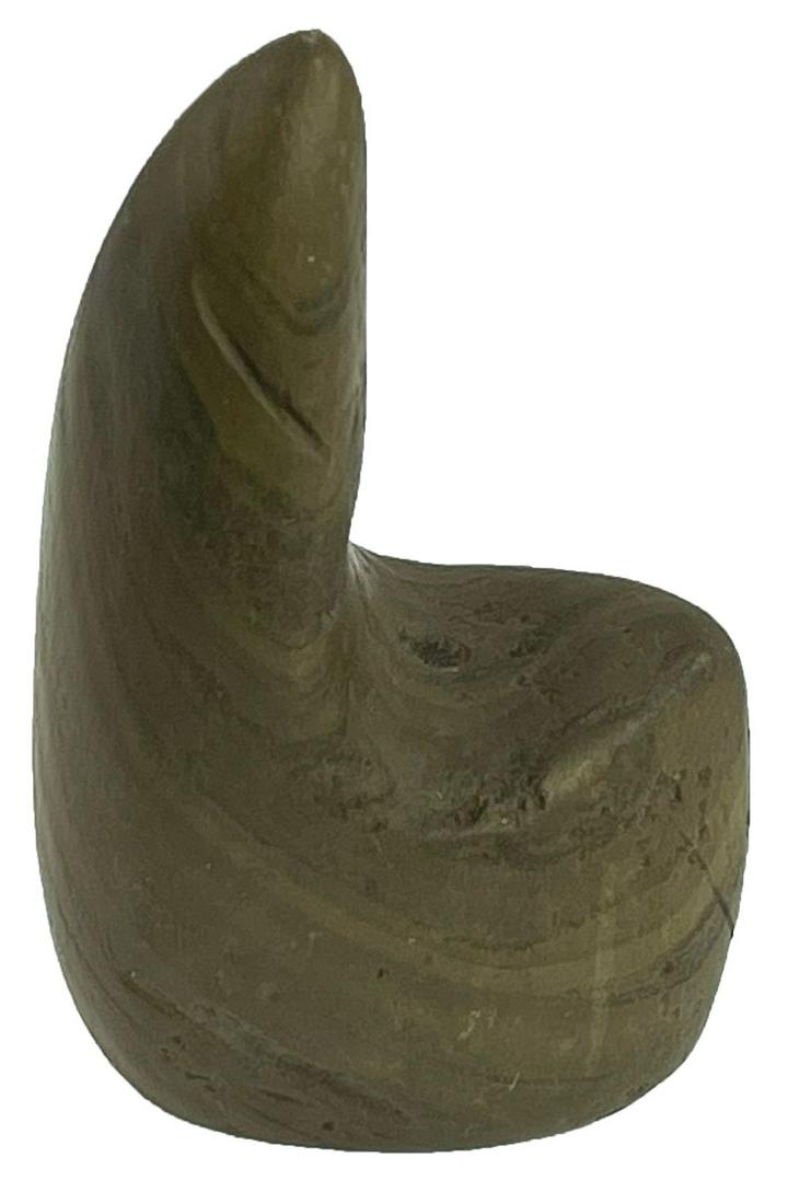 3" Geniculate Bannerstone Preform.  Cannelton, IN. (1 of 4)