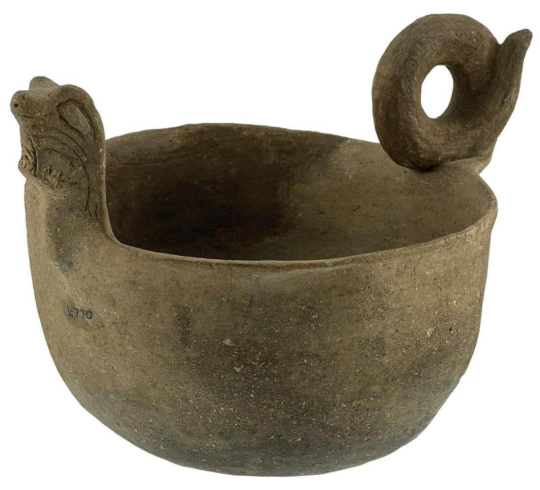 10" D. Cat Serpent Effigy Bowl.  Mississippi Co, AR. (1 of 10)