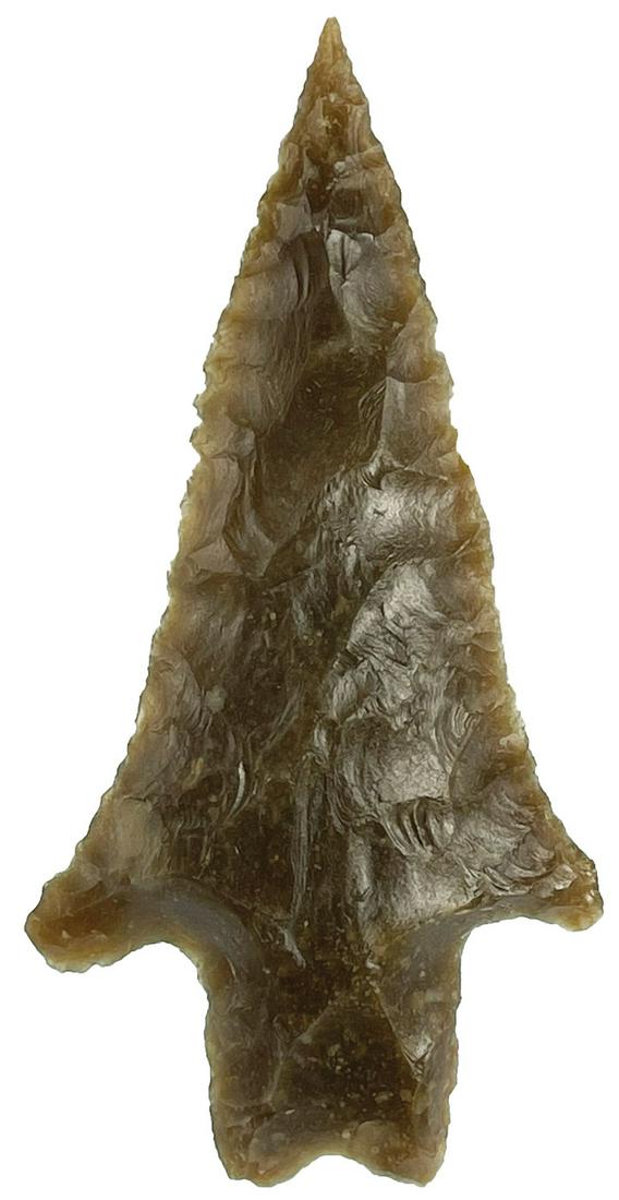 3 13/16" Pedernales.  Rogers COA.  Central Texas. (1 of 3)