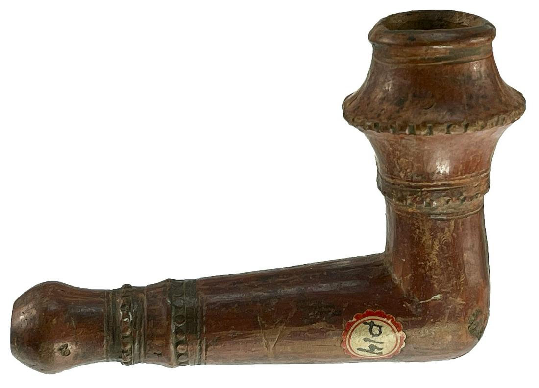 4" Catlinite Elbow Pipe.  Early Historic example (1 of 7)