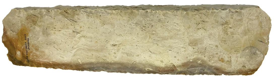 11 1/4" Neolithic Flint Celt.  Denmark.  Circa 2000 BC. (1 of 4)