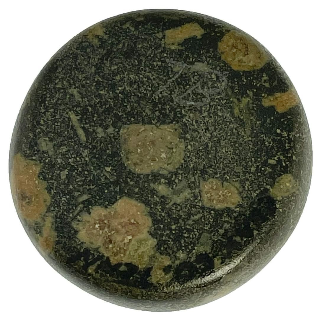 1 1/2" Porphyry Gamepiece. TN. Very well made.: 1 1/2" Porphyry Gamepiece. TN. Very well made, fine condition. Ex-Tommy Bryden