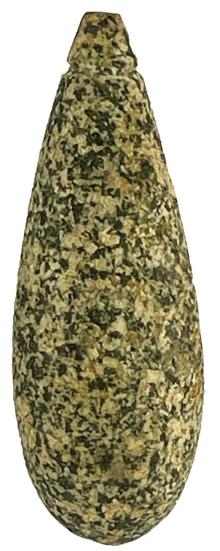 3" Hardstone Groove Plummet.  Ohio.  Good condition. (1 of 3)