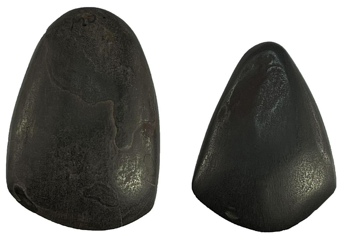 Two Hematite Miniature Celts.   Southern OH.  Both in (1 of 4)