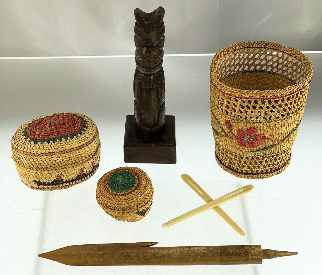 Group of 6 Northwest Coast Artifacts (1 of 1)